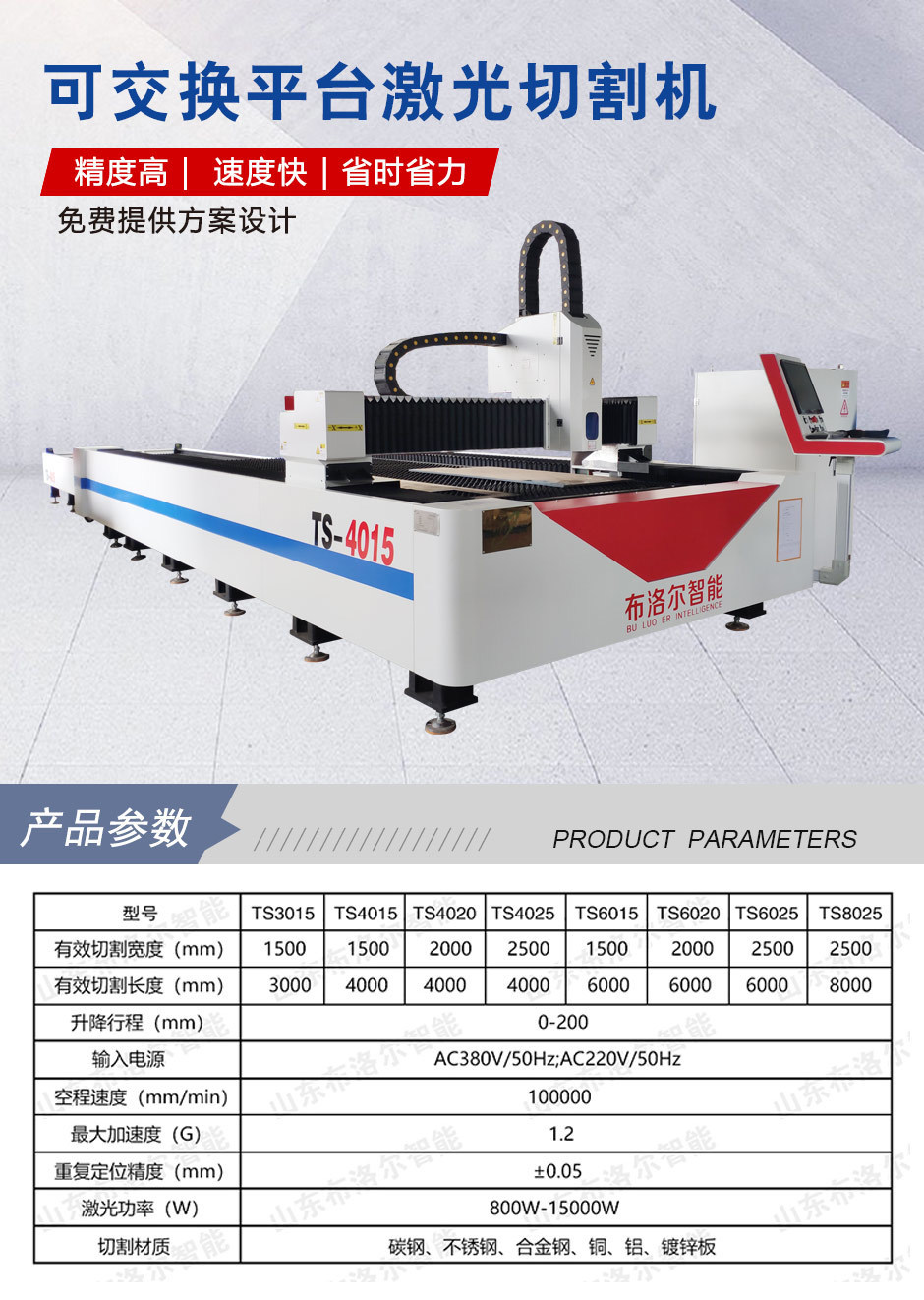 布洛爾可交換平臺(tái)激光切割機(jī)